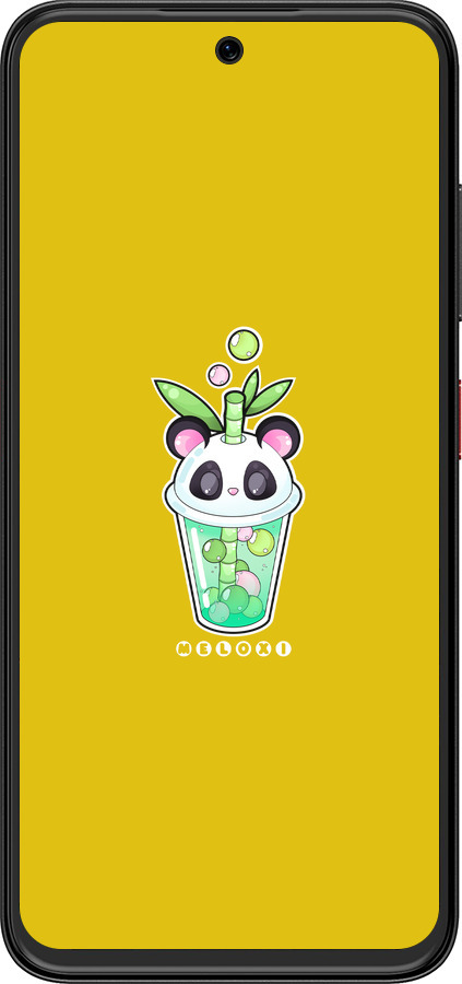 Силіконовий чехол Панда 1 для ZTE Nubia V70 Design - 4558u-4084 изображение 