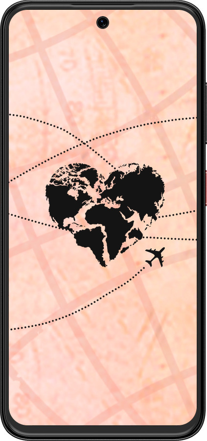 Силиконовый чехол Путешествуй для ZTE Nubia V70 Design - 4607u-4084 изображение 