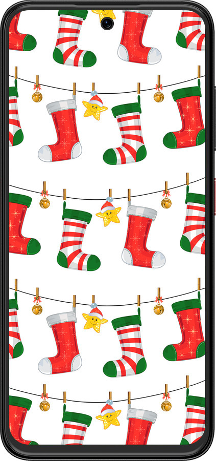 Силіконовий чехол Новорічний 9 для ZTE Nubia V70 Design - 4622u-4084 изображение 