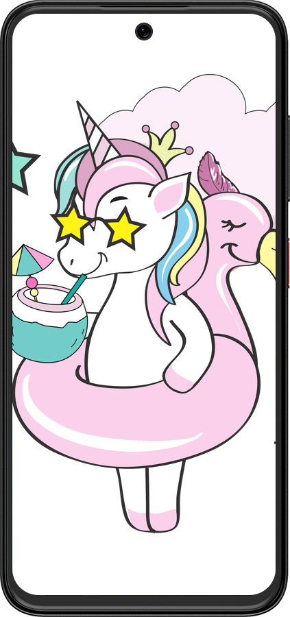 Силиконовый чехол Crown Unicorn для ZTE Nubia V70 Design - 4660u-4084 изображение 