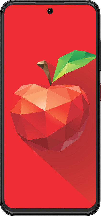 Силіконовий чехол Яблуко для ZTE Nubia V70 Design - 4696u-4084 изображение 