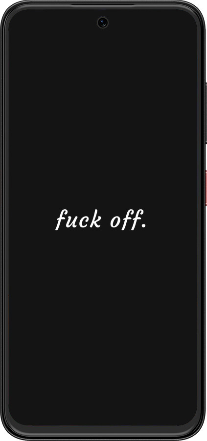 Силиконовый чехол Fuck off для ZTE Nubia V70 Design - 4731u-4084 изображение 