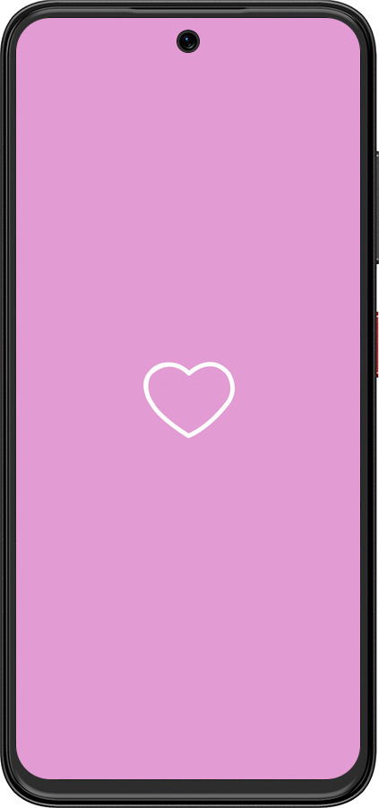 Силіконовий чехол Серце 2 для ZTE Nubia V70 Design - 4863u-4084 изображение 