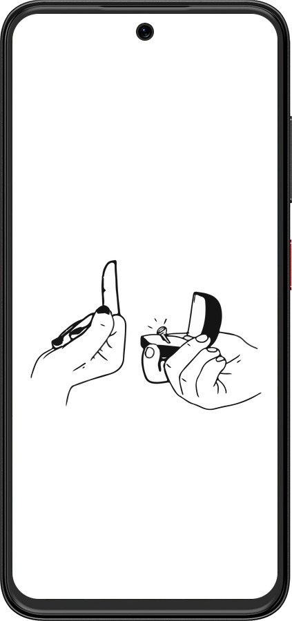 Силиконовый чехол Предложение для ZTE Nubia V70 Design - 4898u-4084 изображение 