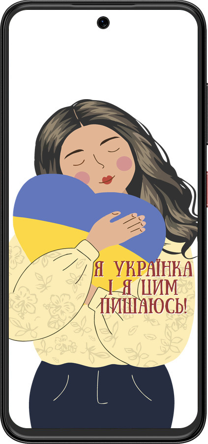 Силіконовий чехол Українка v2 для ZTE Nubia V70 Design - 5264u-4084 изображение 