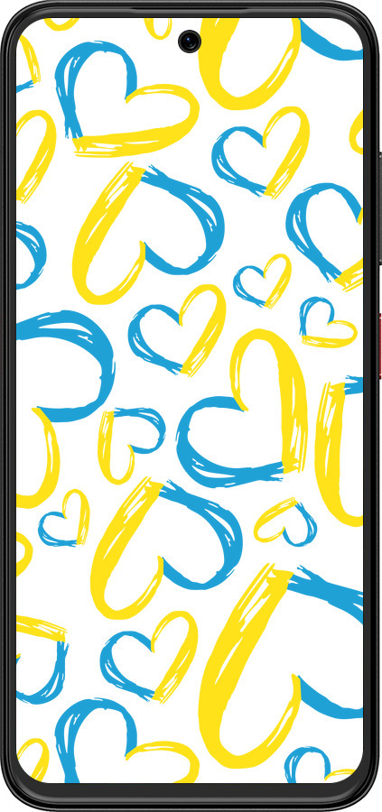 Силиконовый чехол Сердца UA для ZTE Nubia V70 Design - 5292u-4084 изображение 