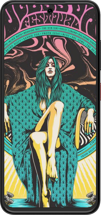 Силиконовый чехол № 5385 для ZTE Nubia V70 Design - 5385u-4084 изображение 