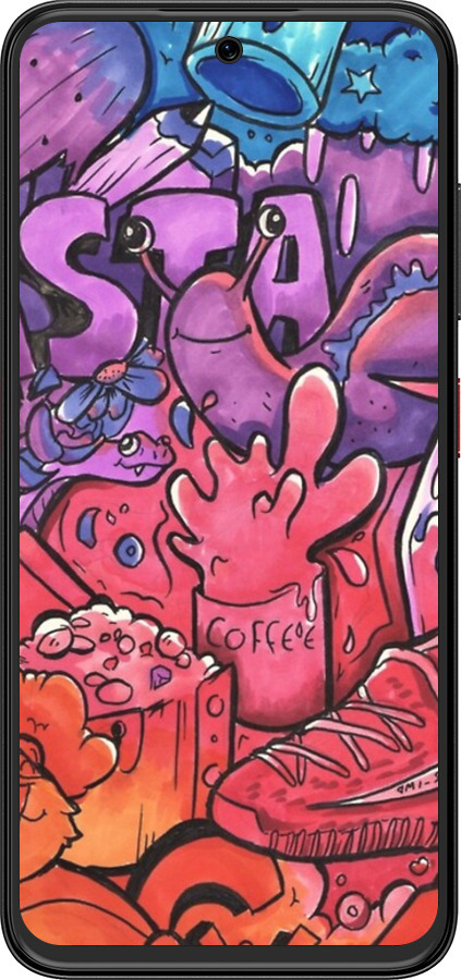 Силіконовий чехол № 5391 для ZTE Nubia V70 Design - 5391u-4084 изображение 