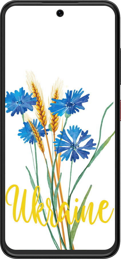 Силиконовый чехол Ukraine v2 для ZTE Nubia V70 Design - 5445u-4084 изображение 