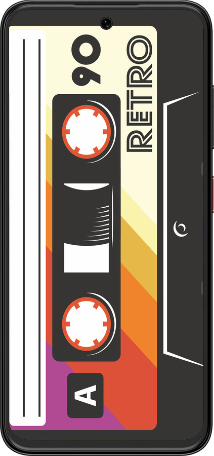 Силиконовый чехол Кассета с90 v4 для ZTE Nubia V70 Design - 5532u-4084 изображение 