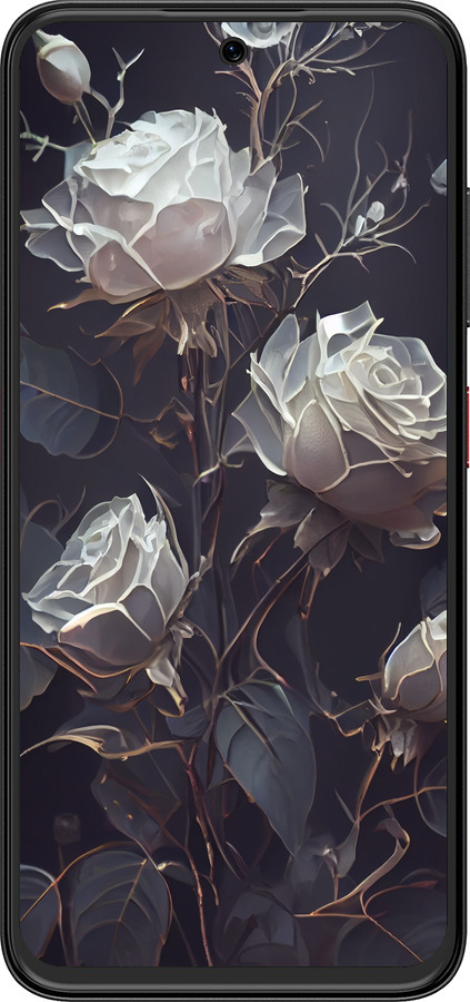 Силіконовий чехол Троянди 2 для ZTE Nubia V70 Design - 5550u-4084 изображение 