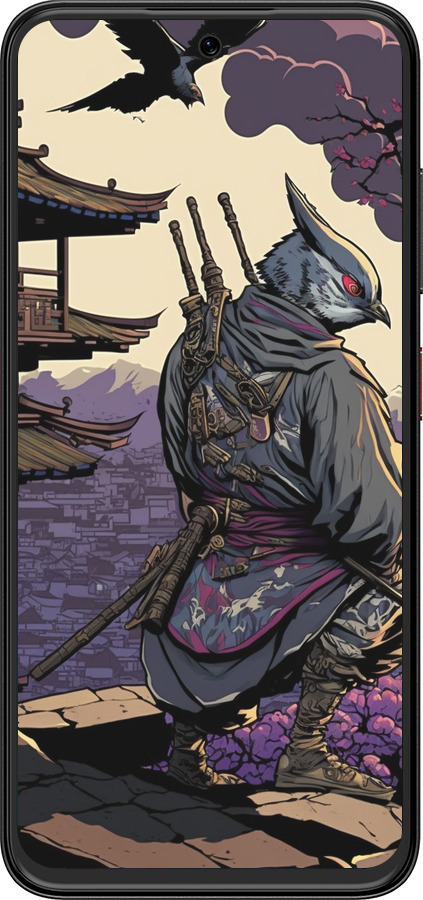 Силиконовый чехол Птица воин для ZTE Nubia V70 Design - 5587u-4084 изображение 