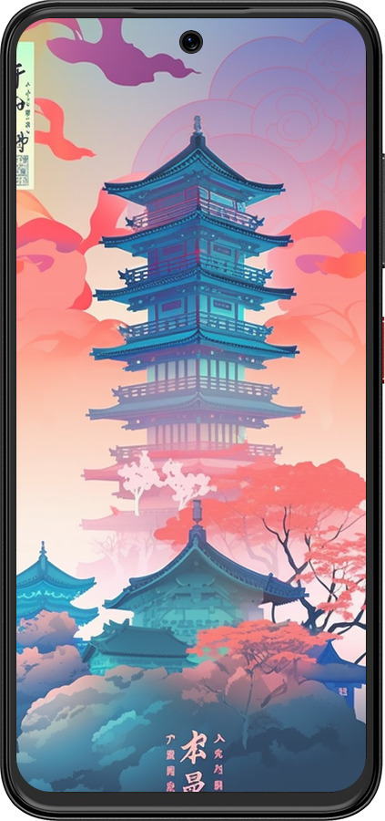 Силіконовий чехол Японія монастир для ZTE Nubia V70 Design - 5590u-4084 изображение 