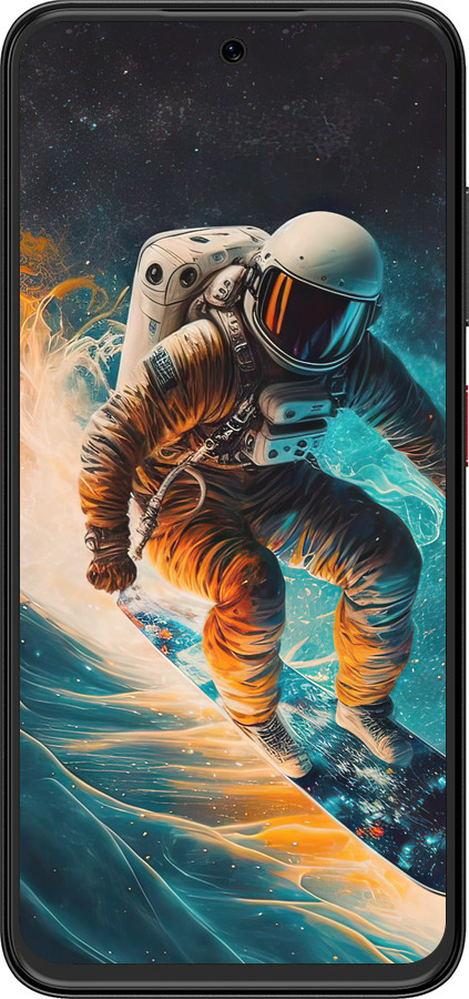 Силіконовий чехол Сноубордист для ZTE Nubia V70 Design - 5604u-4084 изображение 