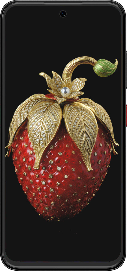 Силіконовий чехол Полуниця v3 для ZTE Nubia V70 Design - 5638u-4084 изображение 