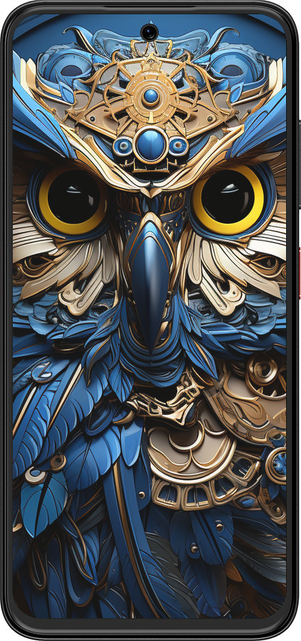 Силіконовий чехол Сова v2 для ZTE Nubia V70 Design - 5649u-4084 изображение 