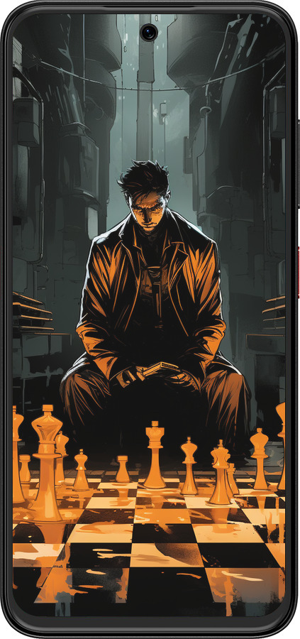 Силіконовий чехол Шахмати для ZTE Nubia V70 Design - 5951u-4084 изображение 