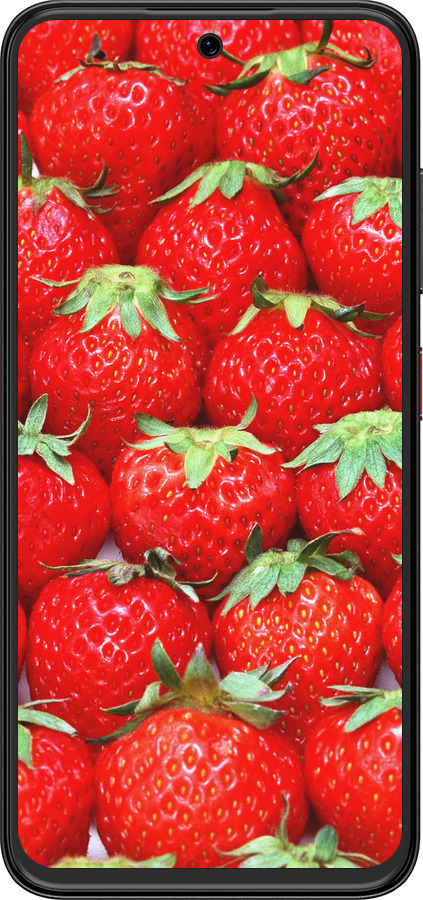 Силиконовый чехол Клубника для ZTE Nubia V70 Design - 6020u-4084 изображение 