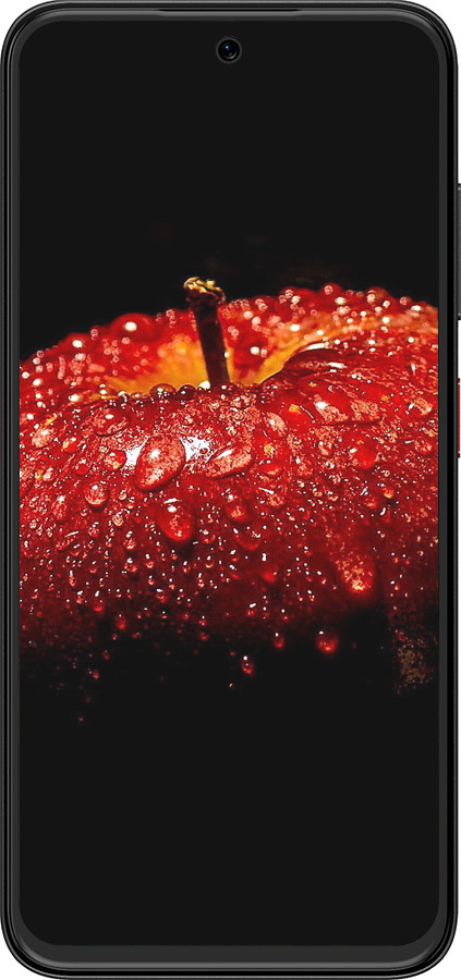 Силиконовый чехол Яблоко для ZTE Nubia V70 Design - 6022u-4084 изображение 