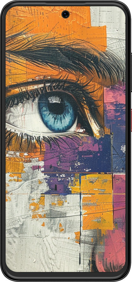 Силиконовый чехол Цветная фреска для ZTE Nubia V70 Design - 6032u-4084 изображение 