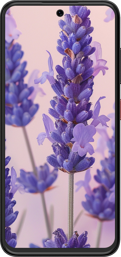 Силіконовий чехол Лаванда для ZTE Nubia V70 Design - 6037u-4084 изображение 