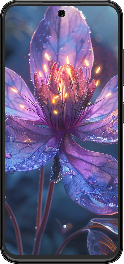 Силиконовый чехол Магический цветок для ZTE Nubia V70 Design - 6038u-4084 изображение 