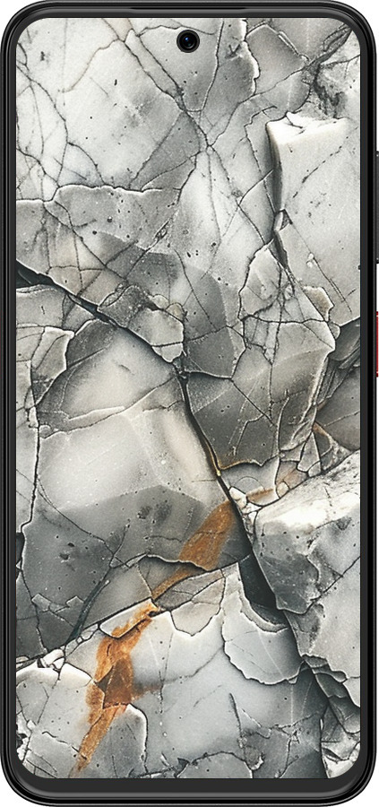 Силиконовый чехол Серый мрамор для ZTE Nubia V70 Design - 6041u-4084 изображение 