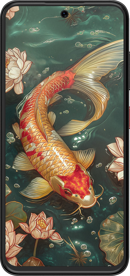 Силиконовый чехол Мелодия Лотоса для ZTE Nubia V70 Design - 6106u-4084 изображение 