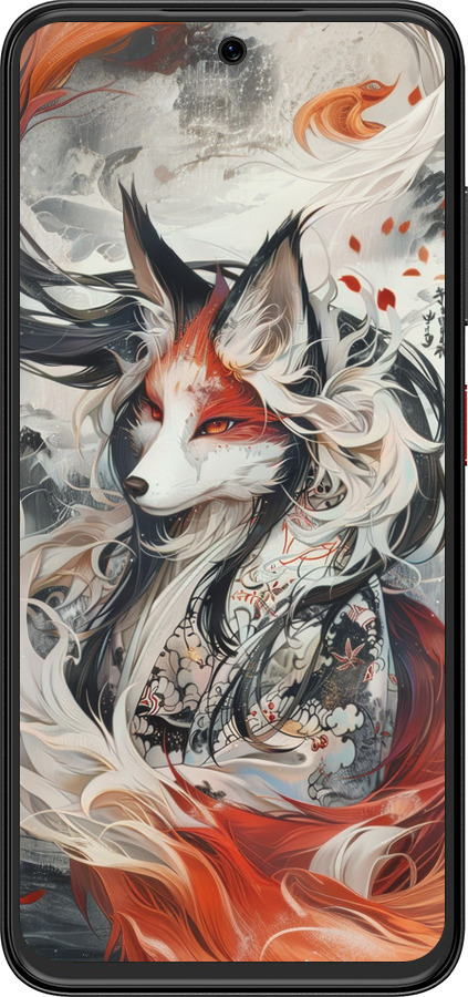 Силиконовый чехол Дух кицунэ' для ZTE Nubia V70 Design - 6107u-4084 изображение 