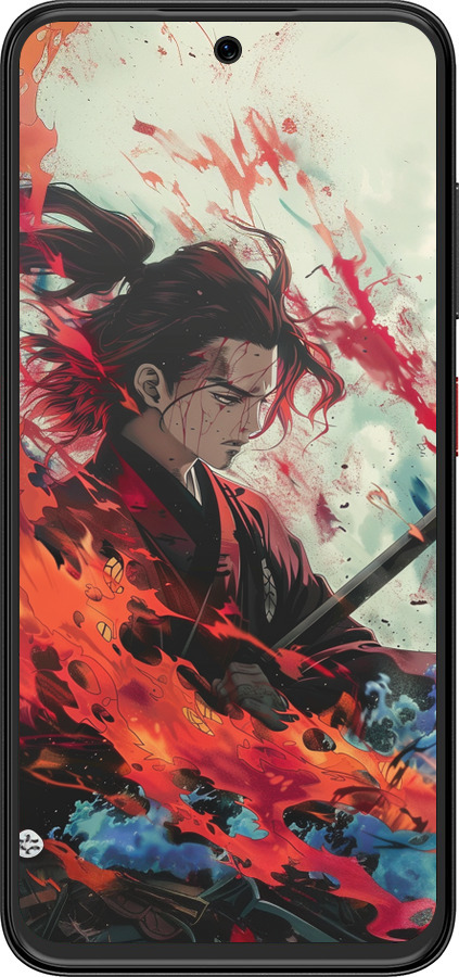 Силиконовый чехол Битва стихий для ZTE Nubia V70 Design - 6110u-4084 изображение 