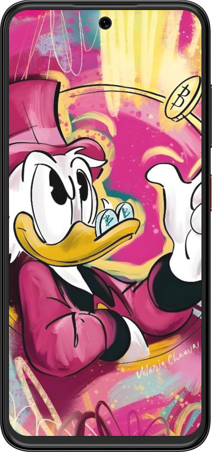 Силіконовий чехол Скрудж для ZTE Nubia V70 Design - 6283u-4084 изображение 