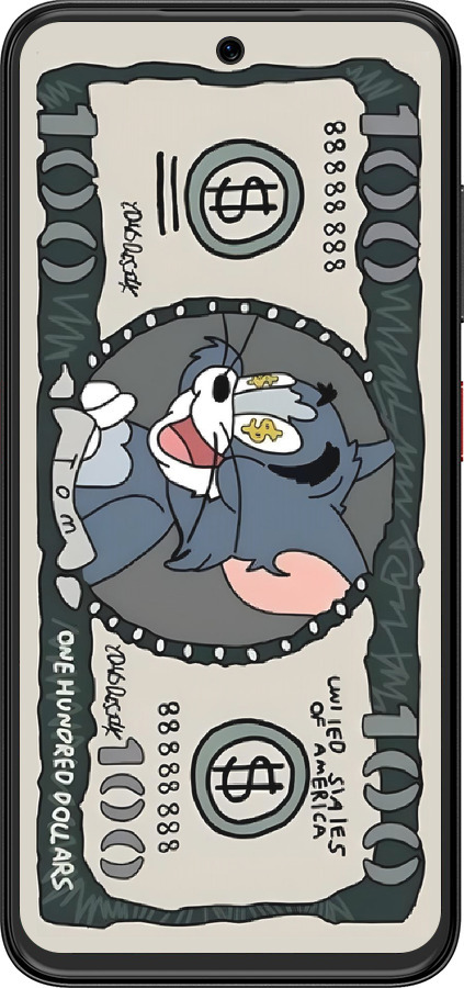 Силиконовый чехол Том и джерри для ZTE Nubia V70 Design - 6291u-4084 изображение 