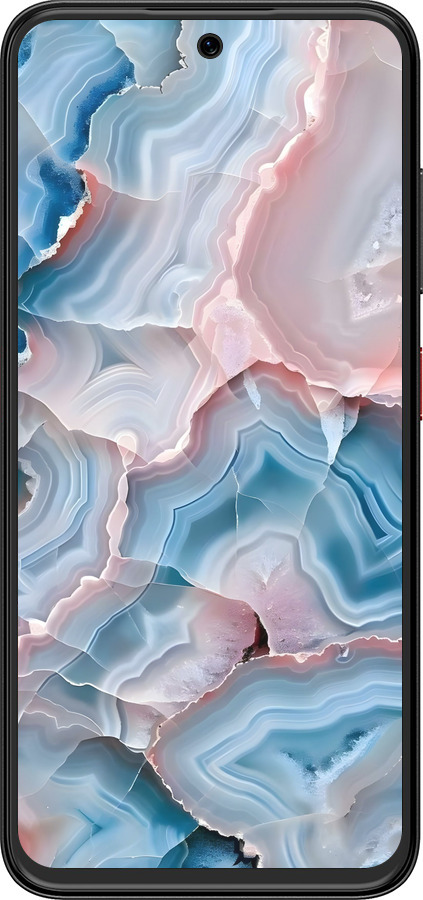 Силіконовий чехол Мрамор для ZTE Nubia V70 Design - 6306u-4084 изображение 