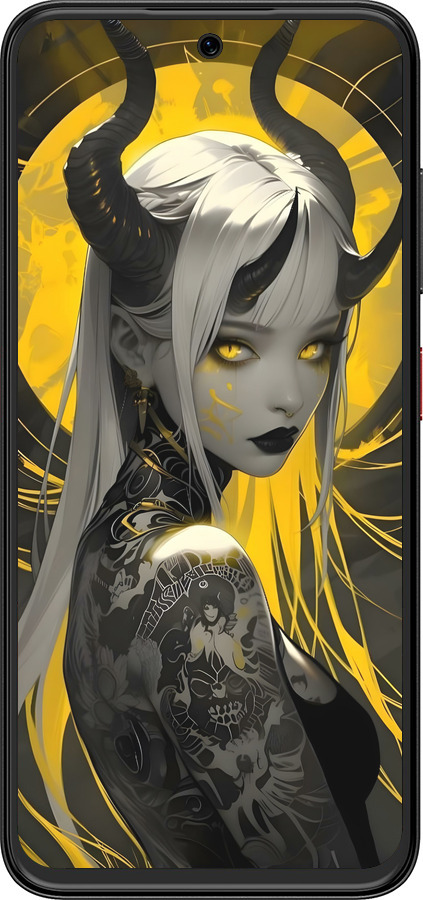 Силиконовый чехол Аниме демон 2 для ZTE Nubia V70 Design - 6309u-4084 изображение 