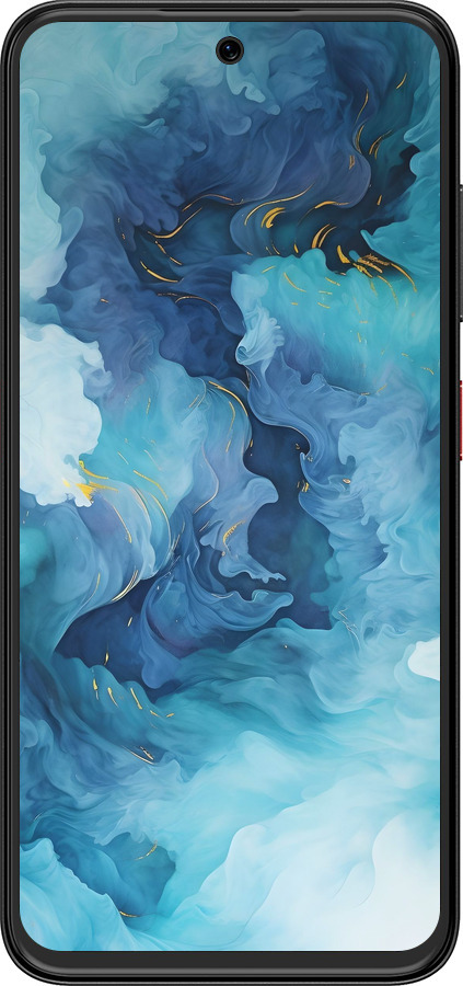 Силиконовый чехол Акварель для ZTE Nubia V70 Design - 6320u-4084 изображение 