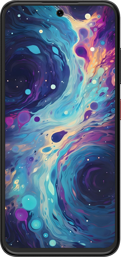 Силиконовый чехол Арт акварель для ZTE Nubia V70 Design - 6329u-4084 изображение 