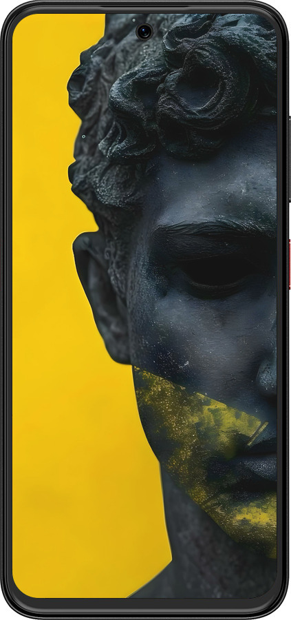 Силиконовый чехол Статуя арт для ZTE Nubia V70 Design - 6330u-4084 изображение 