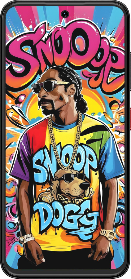 Силиконовый чехол Снуп дог для ZTE Nubia V70 Design - 6348u-4084 изображение 