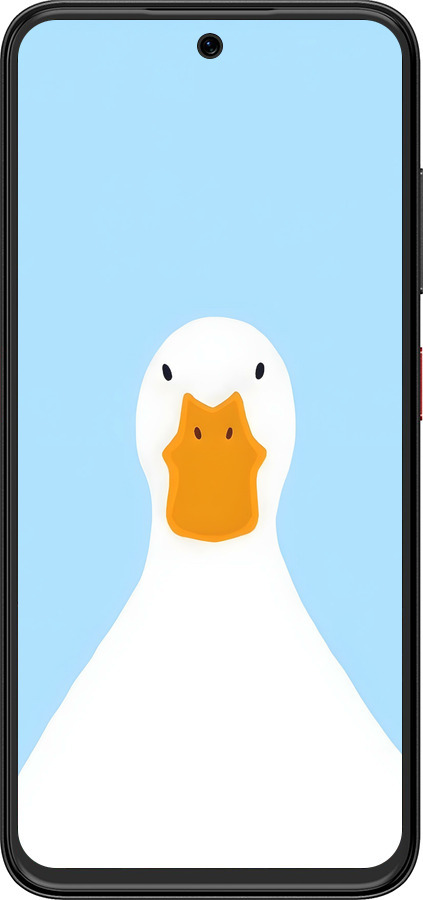 Силиконовый чехол Гусь для ZTE Nubia V70 Design - 6350u-4084 изображение 