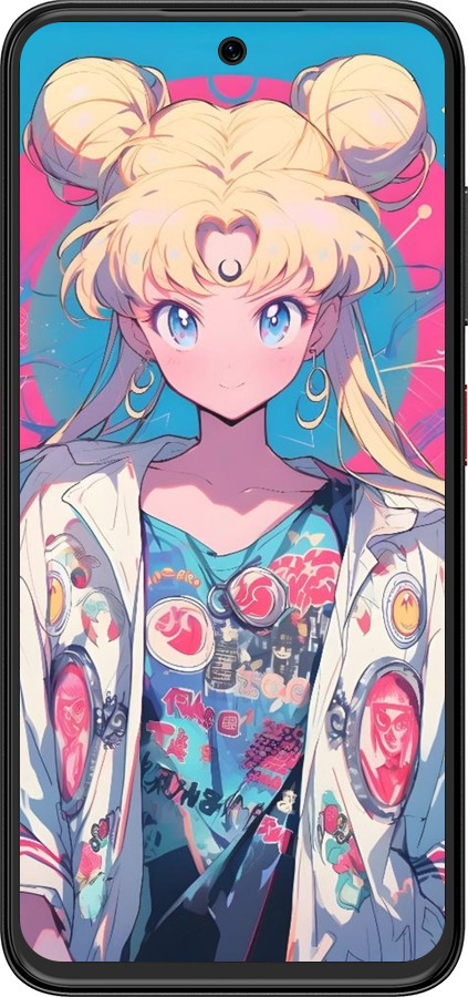 Силіконовий чехол Сейлор Мун 2 для ZTE Nubia V70 Design - 6351u-4084 изображение 