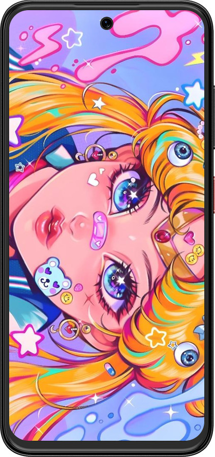 Силиконовый чехол Сейлор Мун 4 для ZTE Nubia V70 Design - 6353u-4084 изображение 