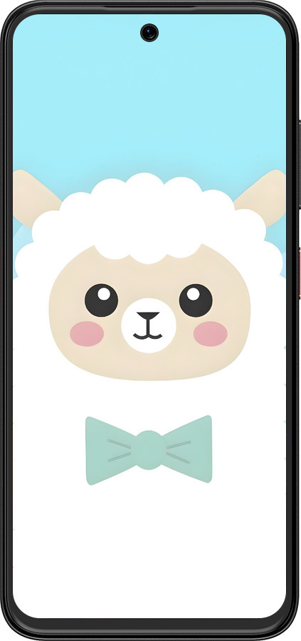 Силиконовый чехол Милый барашек для ZTE Nubia V70 Design - 6355u-4084 изображение 