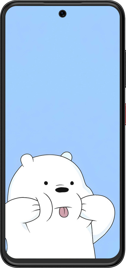 Силиконовый чехол Милый мишка для ZTE Nubia V70 Design - 6357u-4084 изображение 