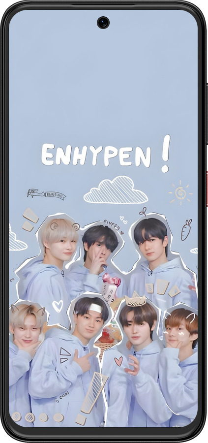 Силиконовый чехол Энхайпен для ZTE Nubia V70 Design - 6362u-4084 изображение 