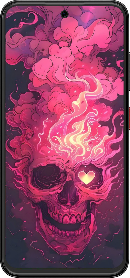 Силиконовый чехол Череп арт для ZTE Nubia V70 Design - 6385u-4084 изображение 