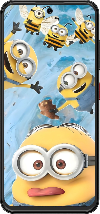 Силиконовый чехол Миньоны для ZTE Nubia V70 Design - 6386u-4084 изображение 