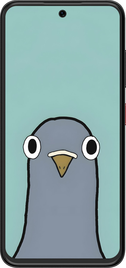 Силиконовый чехол Голубь для ZTE Nubia V70 Design - 6388u-4084 изображение 