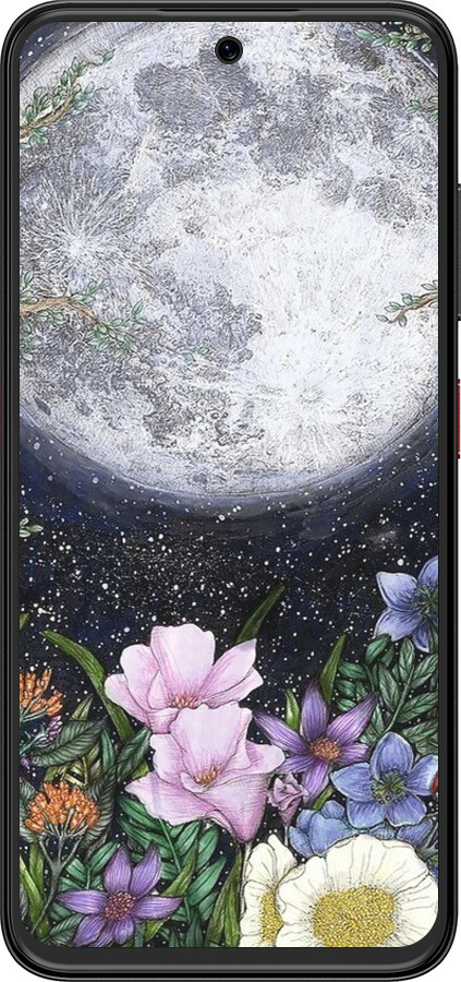 Силіконовий чехол Північ у саду II для ZTE Nubia V70 Design - 6424u-4084 изображение 