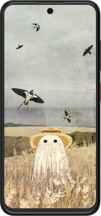 Силиконовый чехол Призрак в поле для ZTE Nubia V70 Design - 6427u-4084 изображение 