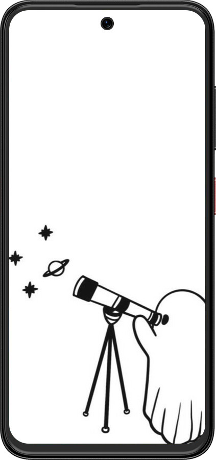 Силиконовый чехол Привидение астроном для ZTE Nubia V70 Design - 6444u-4084 изображение 